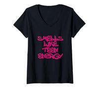 Donna Teen Energy Vibes Urban Style Design Maglietta con Collo a V