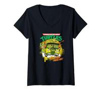 Donna Teenage Mutant Ninja Turtles Get Your Shell On Van Maglietta con Collo a V