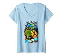 Donna Teenage Mutant Ninja Turtles IDW Leonardo Tattoo Maglietta con Collo a V