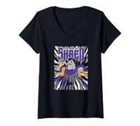 Donna Teenage Mutant Ninja Turtles Live and Let Shred Cartoon Maglietta con Collo a V