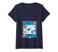 Donna Teenage Mutant Ninja Turtles Take Life One Slice at a Time Maglietta con Collo a V