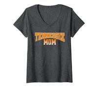 Donna Tennessee Mom - State Pride Graphic for TN Mothers Maglietta con Collo a V