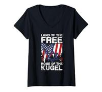 Donna Terra della Casa Libera del Design Kugel Maglietta con Collo a V