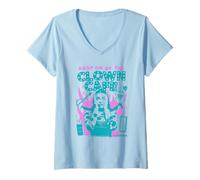 Donna Terrifier Drop on By The Clown Cafe Pastel Horror Movie Maglietta con Collo a V