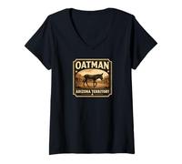 Donna Territorio di Oatman Arizona Maglietta con Collo a V