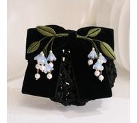 Donna Testa Fiore con Rete Tasca Fiocco per Capelli Accessori Lavoro Indossare