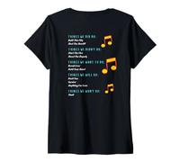 Donna Testi di Funny Music - Cose Che Abbiamo Fatto - Cose Che Non Abbiamo Rear Maglietta con Collo a V
