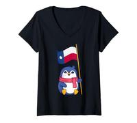 Donna Texas Lover, simpatica bandiera del Texas Lover per bambini Maglietta con Collo a V