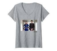 Donna The Avengers Spies Diana Rigg e Patrick Macnee Retro Maglietta con Collo a V
