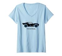 Donna The Batman The Batmobile Drawing Maglietta con Collo a V