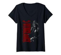 Donna The Batman Vengeance Pose Maglietta con Collo a V