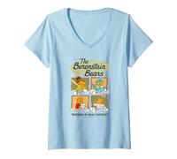 Donna The Berenstain Bears Family Sports And Hobbies Vintage Book Maglietta con Collo a V