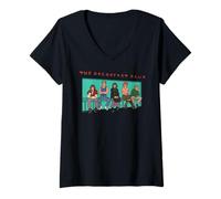 Donna The Breakfast Club Classico Cast Gruppo Scena Icona Maglietta con Collo a V