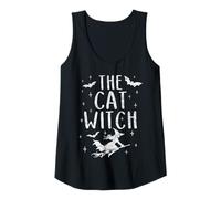 Donna The Cat Witch Gatto Strega Halloween Costume Canotta