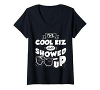 Donna The Cool Kiz Appena Presentato Ragazzo Ragazza Asilo Maglietta con Collo a V