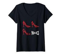 Donna The Devil Wears Prada 2 Miranda Andy Emily & Nigel Icons Maglietta con Collo a V