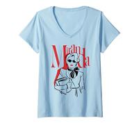 Donna The Devil Wears Prada 2 Miranda Priestly Minimalistic Art Maglietta con Collo a V