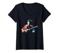Donna The Edge of U2 dal Vivo al Cardiff Zoo Television Tour 1993 Maglietta con Collo a V