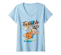 Donna The Flintstones Twinkle Toes Maglietta con Collo a V