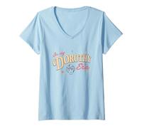 Donna The Golden Girls In My Dorothy Era Face Outline Logo Maglietta con Collo a V