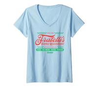 Donna The Goonies Fratelli's Family Restaurant Maglietta con Collo a V
