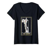 Donna The Hermit Tarot Card T-Shirt Rider Waite Deck Unisex Maglietta con Collo a V