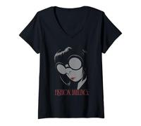 Donna The Incredibles Edna Mode Fashion Darling Maglietta con Collo a V