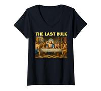 Donna The Last Bulk Funny Gym Protein Parody Allenamento per culturisti Maglietta con Collo a V