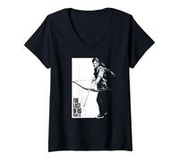 Donna The Last of Us Ellie Bow Black And White Video Game Maglietta con Collo a V