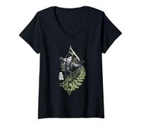 Donna The Last of Us Ellie with Moth And Leaves Video Game Maglietta con Collo a V