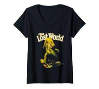 Donna The Lost World Maglietta con Collo a V