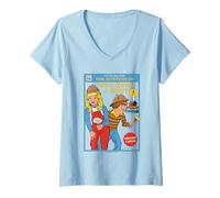 Donna The Mystery Of Sarcastic Retro Vintage Funny Adult Humor Maglietta con Collo a V