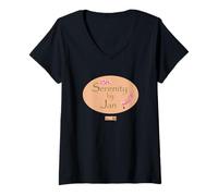 Donna The Office Serenity By Jan Logo Maglietta con Collo a V