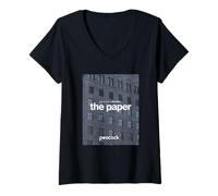 Donna The Paper Logo Maglietta con Collo a V