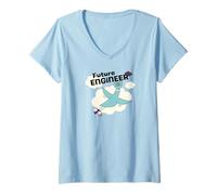 Donna The Pigeon Future Engineer Maglietta con Collo a V