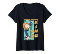 Donna The Seven Deadly Sins King Colorful Portrait Anime Maglietta con Collo a V