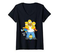 Donna The Simpsons Homer Simpson World's Best Dad Father's Day Maglietta con Collo a V