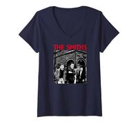 Donna The Smiths Salford Lads Club Morrissey Di Stephen Wright Maglietta con Collo a V