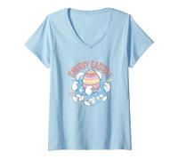 Donna The Smurfs Easter Smurfy Easter Egg Hunt Maglietta con Collo a V