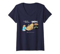 Donna The Smurfs x British Museum Egyptiian Dig Smur Maglietta con Collo a V