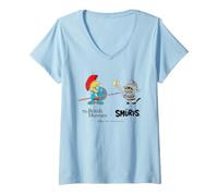Donna The Smurfs x British Museum Smurf Gladiator Maglietta con Collo a V