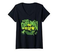 Donna The Spongebob Movie Flying Dutchman Ghost Ship Cartoon Maglietta con Collo a V