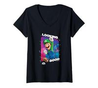 Donna The Super Mario Galaxy Movie Looking Good Luigi Maglietta con Collo a V