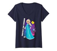Donna The Super Mario Galaxy Movie Rosalina Protect The Cosmos Maglietta con Collo a V
