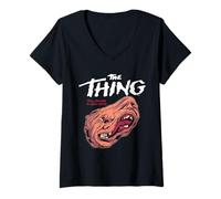 Donna The Thing The Ultimate in Alien Terror Maglietta con Collo a V
