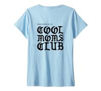 Donna The Very Cool Moms Club Back Goth Style Maglietta con Collo a V