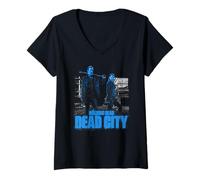 Donna The Walking Dead - Dead City Mono Pose Maglietta con Collo a V