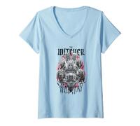 Donna The Witcher The Wild Hunt Maglietta con Collo a V