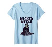 Donna The Wizard of Oz Mother's Day Wicked Witch Maglietta con Collo a V