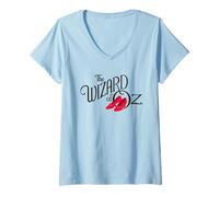 Donna The Wizard of Oz Vector Logo Maglietta con Collo a V